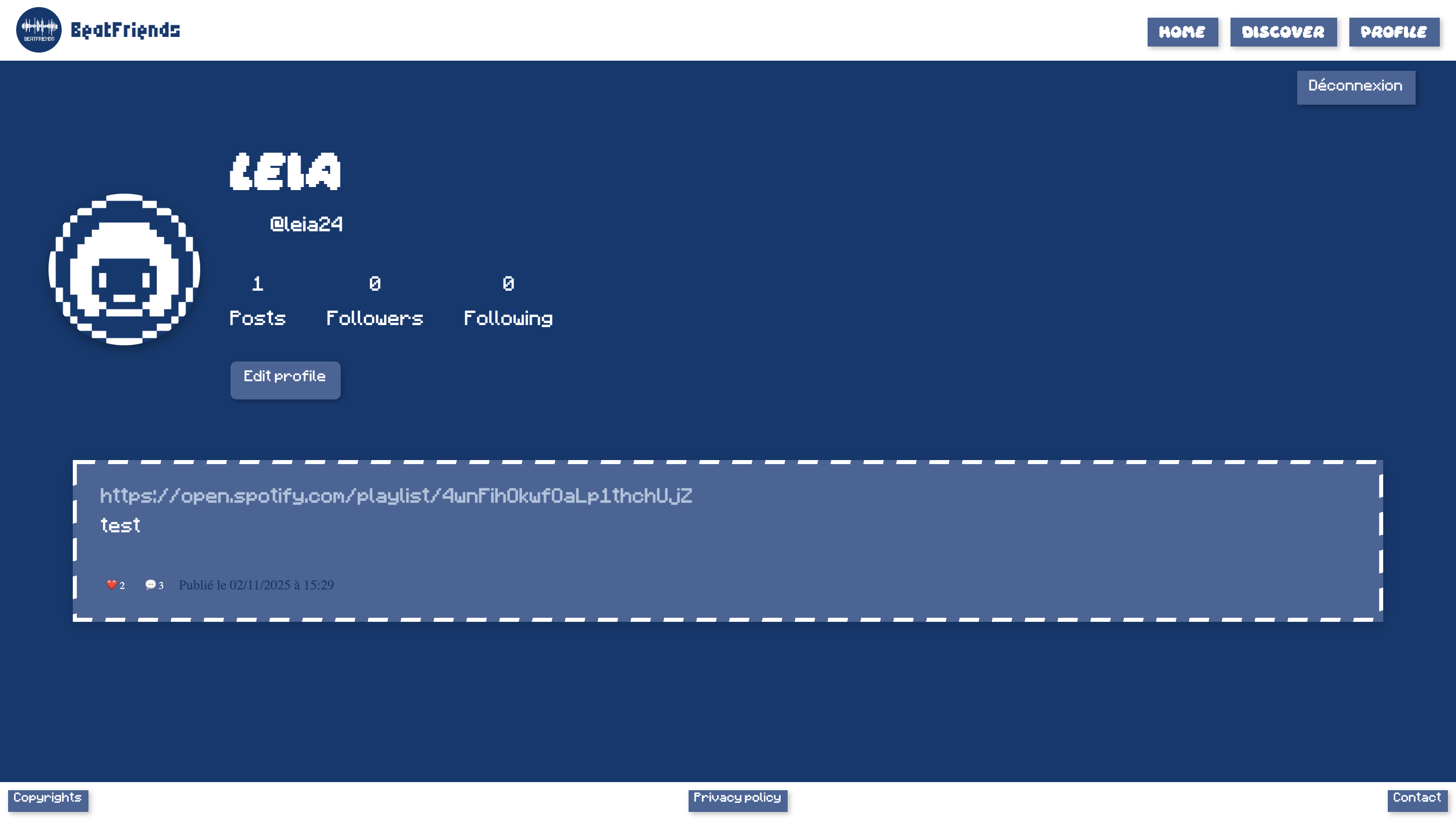 Réseau social musical